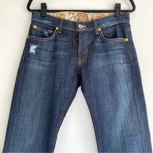 Rich & Skinny Jeans in Twilight Vintage Dark Denim Low Rise Size 27